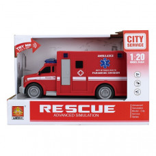 1:20 Инерционная Машина «Ambulance» (свет / звук)