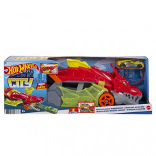 Hot Wheels Игровой набор Разъярённый дракон с хранилищем для машинок