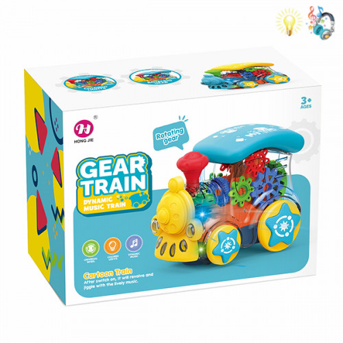 Поезд Gear Train (свет, звук)