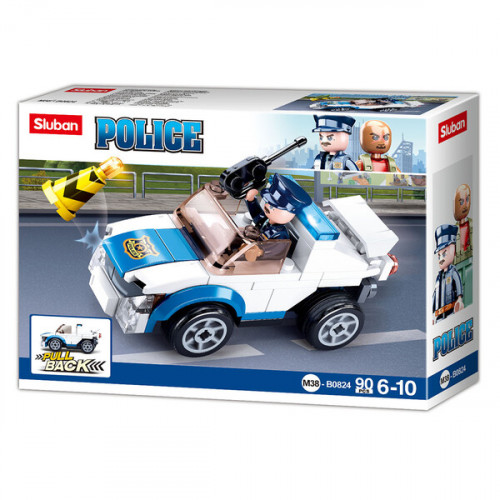 КОНСТРУКТОР Police — Police Car (pull back)