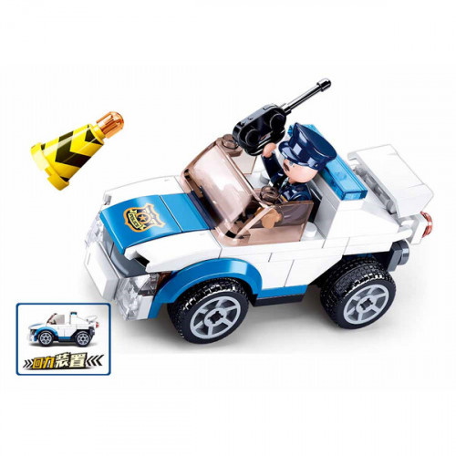КОНСТРУКТОР Police — Police Car (pull back)