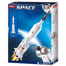КОНСТРУКТОР SPACE SATURN ROCKET/LONG MARCH ROCKET КОНСТРУКТОР SPACE SATURN ROCKET/LONG MARCH ROCKET