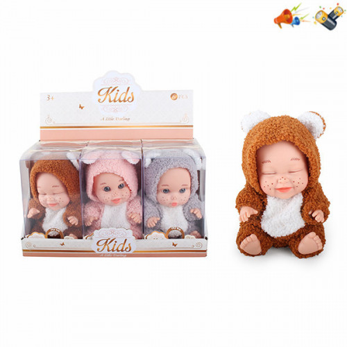 Кукла KIDS 23см.(3 модели, 6 звуковых эмоций)