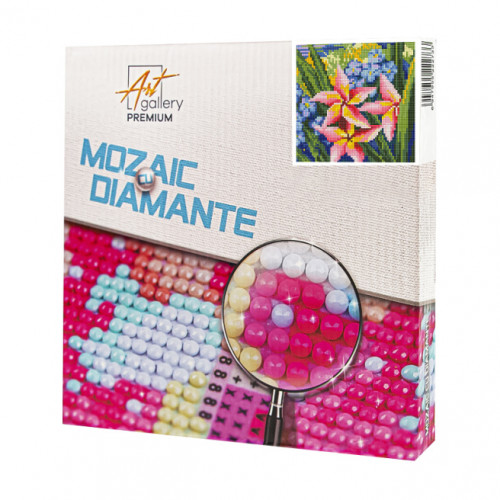 Mozaic cu diamante 20x20 cm Flori exotice