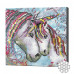 Unicornii mama și puiul, 20x20 cm, mozaic cu diamante