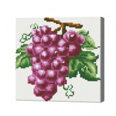 Гроздь винограда, 20x20 см, алмазная мозаика