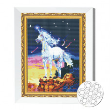 Конь на скале 20x30 см Алмазная мозаика