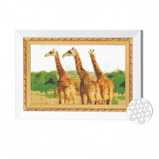 Жирафы 20x30 см Алмазная мозаика