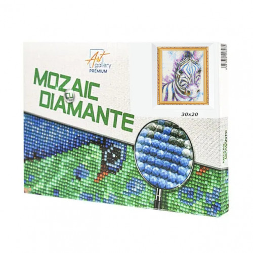 Mozaic cu diamante 20x30 cm Zebra Mozaic cu diamante 20x30 cm Zebra