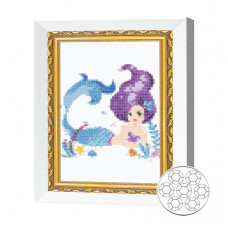 Mozaic cu diamante 20x30 cm Sirena