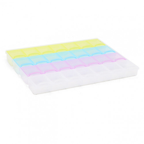 Organizator din plastic, 28 de celule