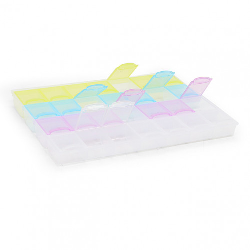 Organizator din plastic, 28 de celule Organizator din plastic, 28 de celule