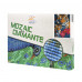 Tigri printre flori tropice, 20x30 cm, mozaic cu diamante Tigri printre flori tropice, 20x30 cm, mozaic cu diamante