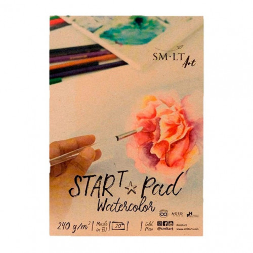 SMLT Sketchbook pentru acuarela А5 START 20foi, 240 g