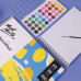 Скетчбук на спирали A4, 190 gsm, 30 листов, для акварели, плотная подложка