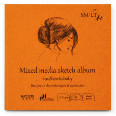 SMLT Скетчбук Mixed media 9x9см, 32 листа, 200 г SMLT Скетчбук Mixed media 9x9см, 32 листа, 200 г