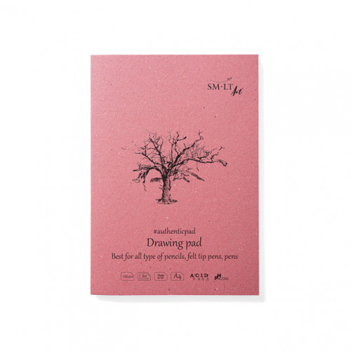 SMLT Sketchbook А5, Authentic, bloc lipit, 60 foi, creion, 120 g.