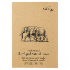 SMLT Скетчбук Sketch Pad Authentic Natural Brown на спирали А5, 80 листов, 135 г SMLT Скетчбук Sketch Pad Authentic Natural Brown на спирали А5, 80 листов, 135 г
