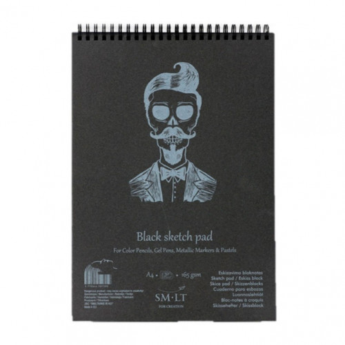 SMLT Sketchbook Sketch Pad Black cu spira А5