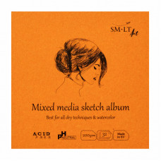 SMLT Скетчбук Mixed media 14x14 см, 32 листов, 200 г/м² SMLT Скетчбук Mixed media 14x14 см, 32 листов, 200 г/м²