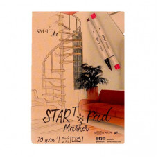 SMLT Sketchbook А5 Marker Pad START 20foi, 75 g