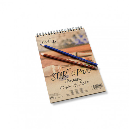 SMLT Sketchbook А5, StartPad, spirala, 20 foi, 170 g.
