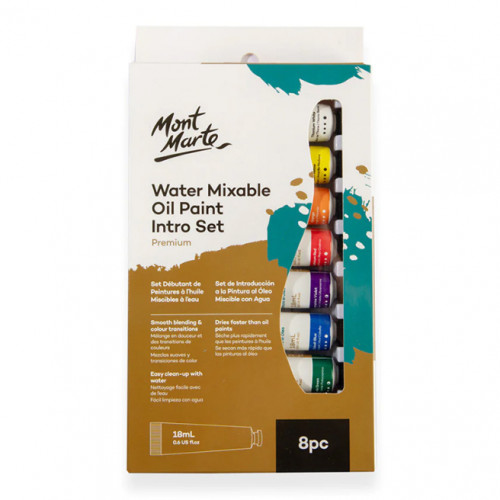 Vopsele Oil Paint, de ulei, solubile în apă, 8 culori
