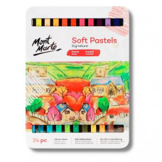 Набор пастелей Soft Pastels 24 цветов, металлическая коробка Набор пастелей Soft Pastels 24 цветов, металлическая коробка