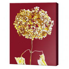 Hortensia aurie, 40x50 cm, pictură pe numere