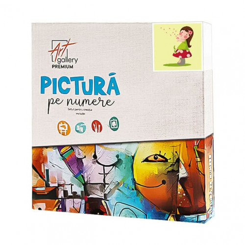 Феечка на грибочке, 20x20 см, картина по номерам Феечка на грибочке, 20x20 см, картина по номерам