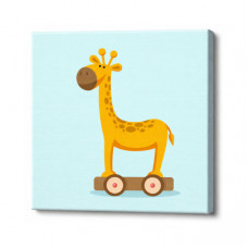 Pictura pe numere 20x20cm Girafa de jucarie Art Gallery Premium