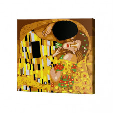 Поцелуй, 20x20 см, картина по номерам