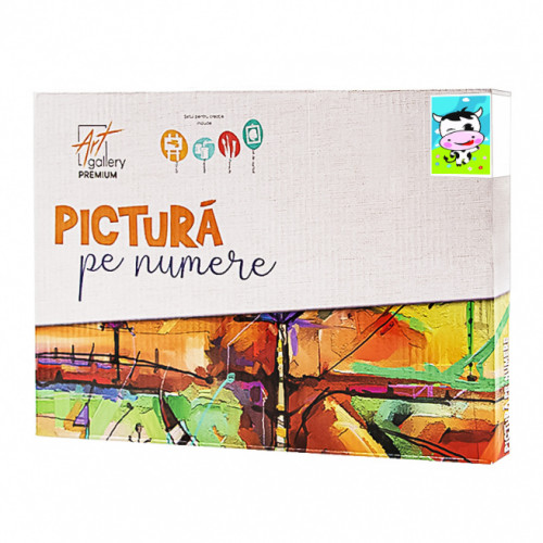 Подмигивающая коровка 20x30 см, картина по номерам