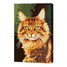 Рыжий кот, 20x30 см, картина по номерам