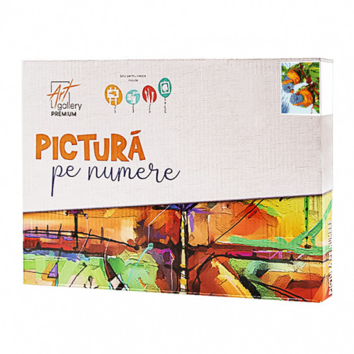 Papagali viu-colorați 20x30 cm, pictură pe numere
