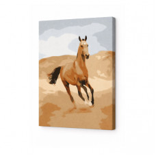 Песочный конь 20x30см Картина по номерам Art Gallery Premium