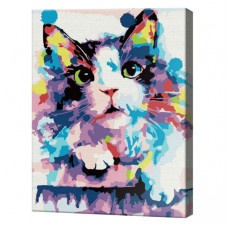 Motan multicolor 20х30 cm, pictură pe numere
