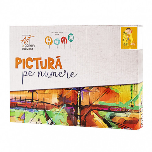 Sărutul 20x30 cm, pictură pe numere