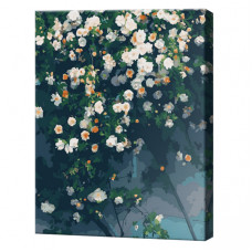 Цветущий куст, 30x40 см, картина по номерам