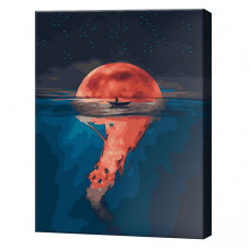 Luna însângerată, 40x50 cm, pictură pe numere Luna însângerată, 40x50 cm, pictură pe numere