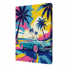 Drive neon, 30x40 cm, pictură pe numere