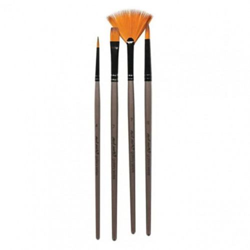 Set de periuțe Gallery acril (4 bucăți)