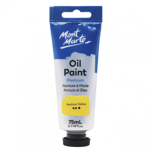 Краски Oil Paint масляные 75 мл желтый Medium Yellow