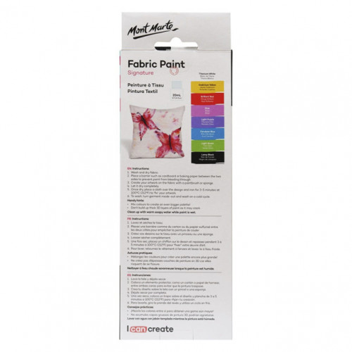 Set vopsea pentru textile M.M. 8cul.*20ml art.PMHS0022