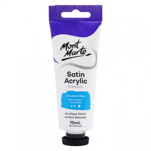 Краски Satin акрил 75 мл Cerulean Blue