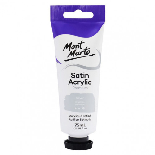 Краски Satin акрил 75 мл Silver