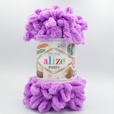 Пряжа Alize Puffy 378 сиреневый неон
