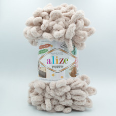 Пряжа Alize Puffy 599 светлый беж