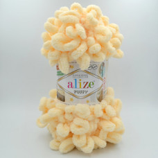 Пряжа Alize Puffy 742 желтый персик Пряжа Alize Puffy 742 желтый персик