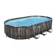 Бассейн Power Steel Oval 610x366x122cm, 20241Л, метал каркас Бассейн Power Steel Oval 610x366x122cm, 20241Л, метал каркас